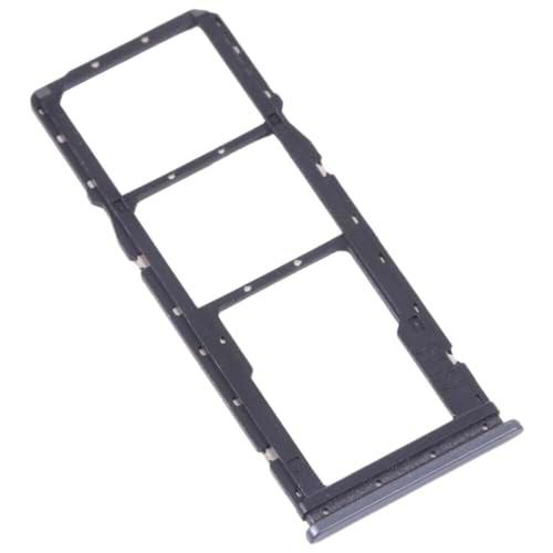 Carro bandeja de alojamiento tray compatible con Xiaomi Redmi Note 12 4G (NO con 5G) porta tarjeta nano Sim1+ SIM 2 + ranura memoria Micro SD Card (negro)
