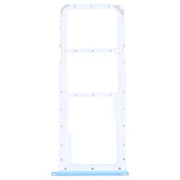 Carrito bandeja alojamiento tray compatible con OPPO A17 CPH2477 6.56 pulgadas porta tarjeta nano Sim1 + SIM 2 + ranura memoria Micro SD card (BLU)