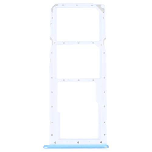 Carrito bandeja alojamiento tray compatible con OPPO A17 CPH2477 6.56 pulgadas porta tarjeta nano Sim1 + SIM 2 + ranura memoria Micro SD card (BLU)