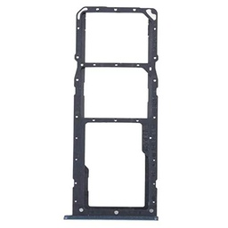 Repuesto compatible con Realme C31 (RMX3501) Carro bandeja alojamiento tray porta tarjeta nano Sim1 + SIM 2 + ranura memoria Micro SD card (negro)