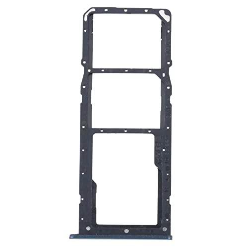 Repuesto compatible con Realme C31 (RMX3501) Carro bandeja alojamiento tray porta tarjeta nano Sim1 + SIM 2 + ranura memoria Micro SD card (negro)