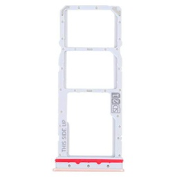 Carrito bandeja alojamiento tray compatible con Motorola Moto G32 XT2235 XT 2235 Porta tarjeta Nano Sim1 + SIM 2 + ranura ranura ranura memoria Micro SD Card (Gold)