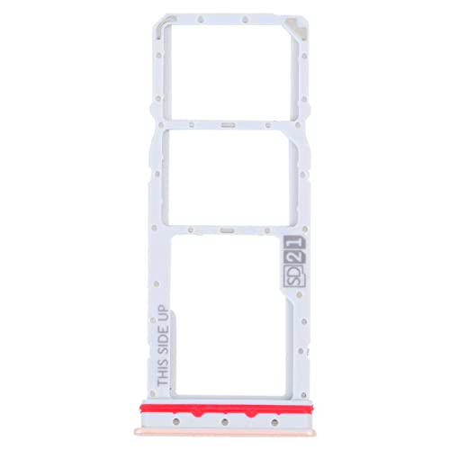 Carrito bandeja alojamiento tray compatible con Motorola Moto G32 XT2235 XT 2235 Porta tarjeta Nano Sim1 + SIM 2 + ranura ranura ranura memoria Micro SD Card (Gold)