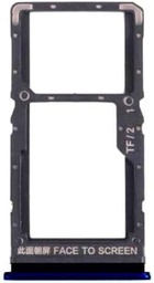 Carro bandeja de alojamiento tray compatible con Xiaomi Redmi Note 11S 5G 22031116BG (NO con 4G) porta tarjeta nano Sim1+ SIM 2 + ranura memoria Micro SD Card (negro)