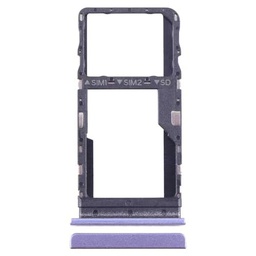 Repuesto compatible con TCL 40 SE T610K T610K2 Carro bandeja soporte adaptador ranura porta tarjeta carro para tarjeta SIM + compartimento memoria Micro SD (morado)