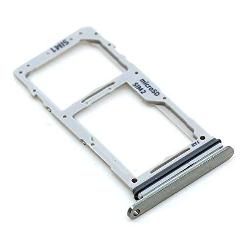 Soporte de tarjeta SIM para Samsung Original para Samsung Galaxy S10 Lite (G770F) Blanco bandeja de tarjeta de memoria trineo con paño de limpieza de pantalla mungoo