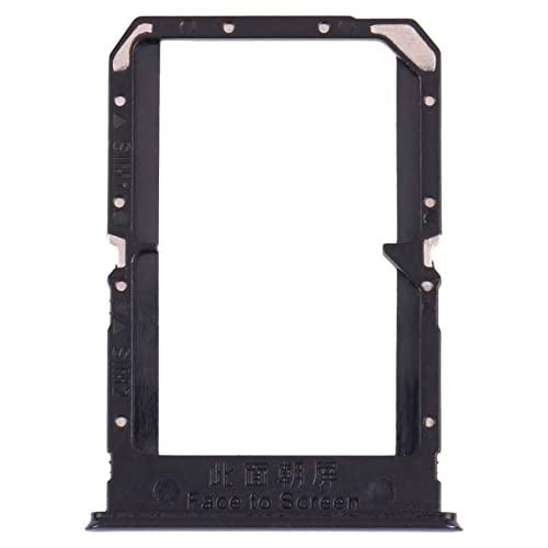 Generico Compatible con Oppo Reno5 5G / Find X3 Lite PEGM00 PEGT00 CPH2145 Try Tray Bandeja alojamiento Porta Tarjeta SIM 1 + Ranura SIM 2 Try Tray Lector (negro)