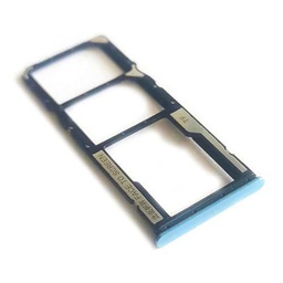 Carro bandeja alojamiento tray compatible con Xiaomi Redmi Note 12 4G (NO con 5G) porta tarjeta nano Sim1+ SIM 2 + ranura memoria Micro SD card (BLU)