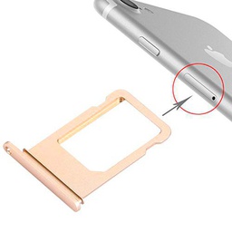 wortek Soporte para tarjetas SIM para iPhone 6, color dorado
