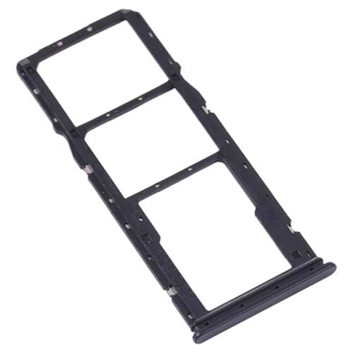 Carro bandeja de alojamiento tray compatible con Xiaomi Redmi Note 11 4G Global Redmi Note 11s 4G Poco M4 Pro 4G MZB0B5VIN porta tarjeta nano Sim1+SIM 2+ranura memoria Micro SD Card (negro)