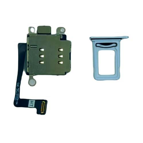 Lector dual SIM y bandeja SIM compatible con iPhone 15, color azul