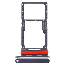 Repuesto compatible con Samsung Galaxy A16 5G SM-A166B A166 Try Tray Bandeja alojamiento porta tarjeta SIM 1 + Ranura SIM 2 o zapata para lector de memoria Micro SD (negro)
