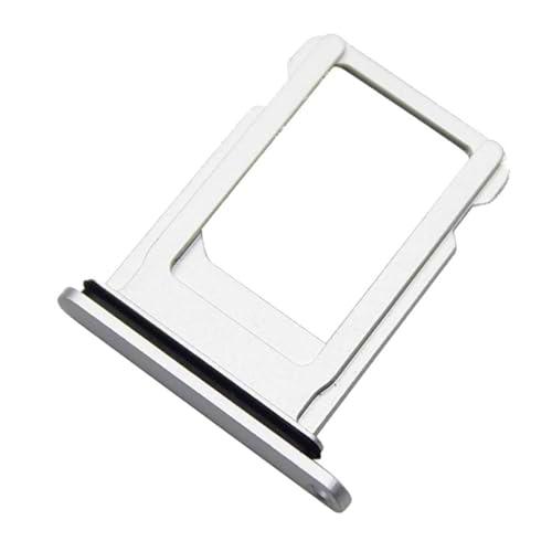 Nano Sim Card Holder Compatible con iPhone 8, Colores:White (Silver)