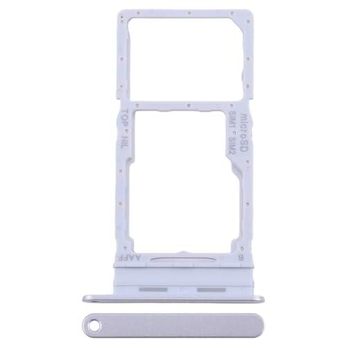 Repuesto compatible con Samsung Galaxy A16 5G SM-A166B A166 Try Tray Bandeja alojamiento porta tarjeta SIM 1 + Ranura SIM 2 o zapata para lector de memoria Micro SD (Silver)