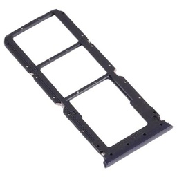 Carro bandeja de alojamiento tray compatible con OPPO A16 / A16S CPH2269 CPH2271 porta tarjeta nano Sim1+ SIM 2 + ranura para memoria Micro SD Card (negro)