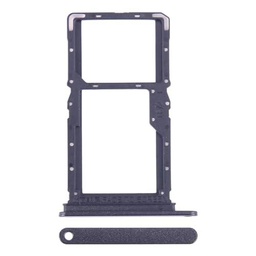 Pieza de repuesto compatible con Xiaomi Redmi Note 13 5G 2312DRAABG Try Tray Box para tarjeta SIM 1 + ranura SIM 2 o trineo para lector de tarjetas micro SD (negro)