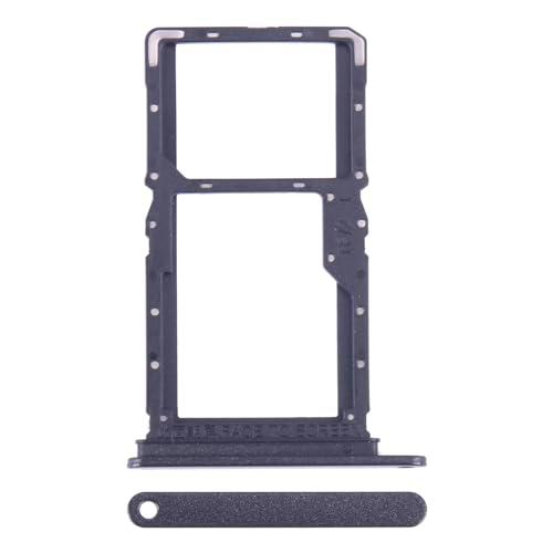 Pieza de repuesto compatible con Xiaomi Redmi Note 13 5G 2312DRAABG Try Tray Box para tarjeta SIM 1 + ranura SIM 2 o trineo para lector de tarjetas micro SD (negro)