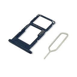 Eonpam Tarjeta SIM Bandeja para (Huawei P Smart Plus 2019) Calidad Original Reemplazo Ranura Tarjeta SD Bandeja con Pin Tarjeta SIM (Negro)