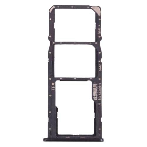 High-Tech Place Bandeja de tarjeta SIM + bandeja de tarjeta SIM + bandeja de tarjeta Micro SD para Huawei Y7 (2018) (negro)