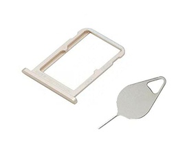 OnlyTech - Cajón para tarjeta SIM doble y tarjeta de memoria Micro SD de Xiaomi Mi A2 dorado + herramienta de extracción