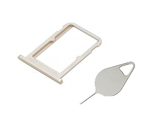 OnlyTech - Cajón para tarjeta SIM doble y tarjeta de memoria Micro SD de Xiaomi Mi A2 dorado + herramienta de extracción