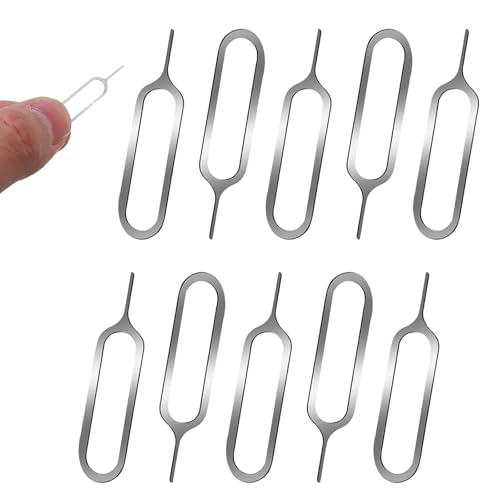 SHUXIA 10 piezas de herramienta de extracción de bandeja de tarjeta SIM