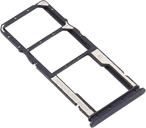 Compatible con XIAOMI REDMI 9C (6.53) Carro Bandeja alojamiento tray porta tarjeta nano Sim1 + SIM 2 + ranura memoria Micro SD card negro