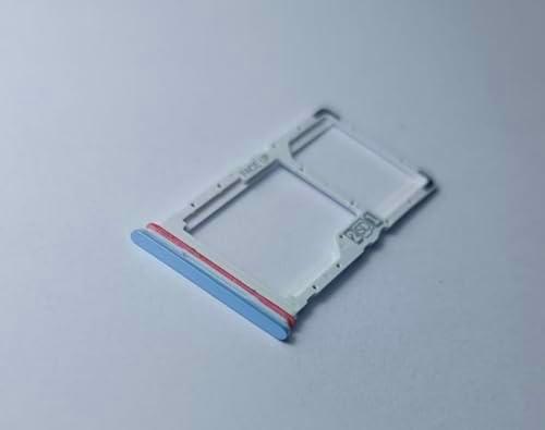 Generico Repuesto Compatible con Motorola Moto G84 5G XT2347 XT2347-1 XT2347-2 Bandeja de Prueba Bandeja Porta Tarjeta SIM 1 + SIM Slot 2 o Deslizador para Lector de Memoria Micro SD (Marshmallow BLU