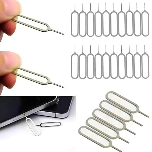 WORKIRAN Aguja para tarjeta SIM, 20 unidades, expulsor de tarjeta SIM