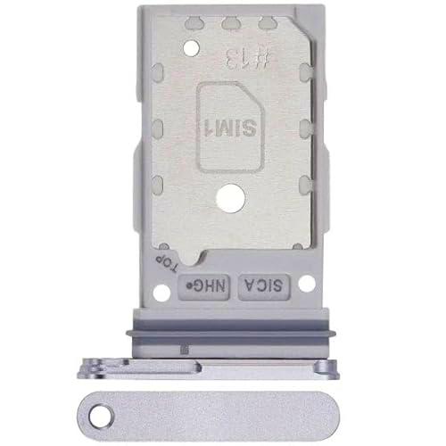 Bandeja doble para tarjeta SIM compatible con Galaxy S25/S25 Plus en color plateado
