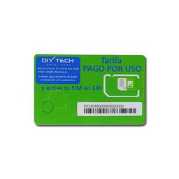 Tarjeta SIM Multitarifa. Tarifa Pago por Uso (Solo pagas por Uso y Datos ilimitados) / Tarifas con Llamadas y Datos ilimitados