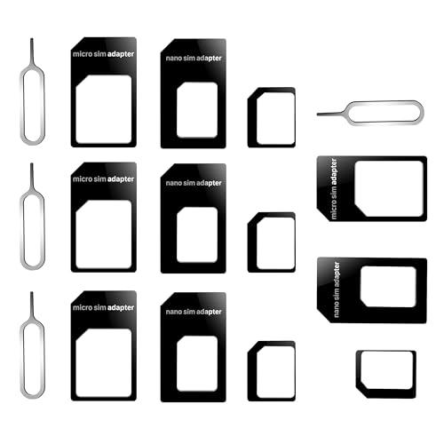 Cozy Inviting 4 Set Tarjeta SIM Adaptador Kit, 4 en 1 Adaptador de Tarjeta SIM