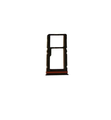 Recambio compatible con Xiaomi Redmi 13 4G 2404ARN45A 24040RN64Y Try Tray Bandeja alojamiento porta tarjeta SIM 1 + Ranura SIM 2 o trineo para lector de memoria Micro SD (negro)