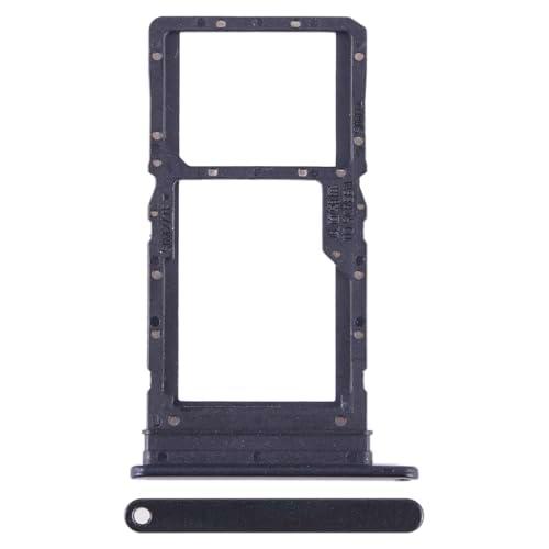 Repuesto compatible con Huawei Honor X7A RKY-LX1 RKY-LX2 RKY-LX3 Try Tray Bandeja alojamiento porta tarjeta SIM 1 + Ranura SIM 2 o zapata para lector de memoria Micro SD (negro)