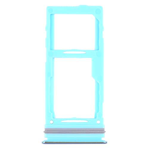 Compatible con Samsung Galaxy A52 5G / A52 4G / A72 / A52s / A72 5G Bandeja carro alojamiento trineo puerta Nano SIM Card Tray + puerto Nano SIM Card Tray/Micro SD Tray (azul)