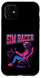 Carcasa para iPhone 11 SIM Racer Virtual Racing Gamer para entusiastas de las carreras