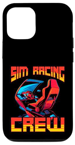 Carcasa para iPhone 15 Sim Racing Crew Virtual Racing Team Gamer