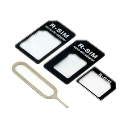 Adaptador de tarjeta SIM 3 en 1 para Wiko Power U30 Smartphone Micro-SIM Nano-SIM Universal