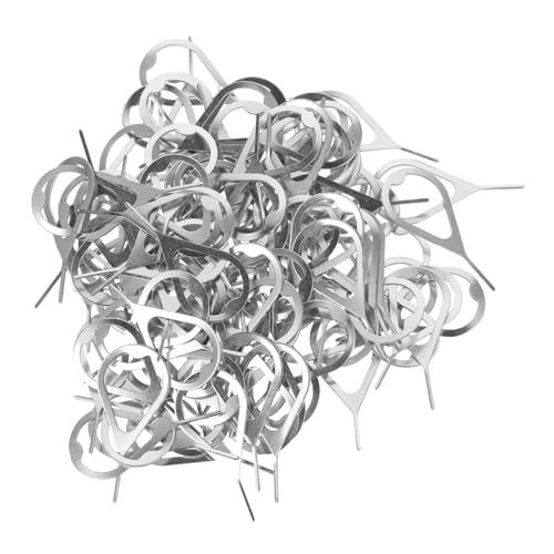 Operitacx 100Piezas Herramienta De Expulsión De Sim De Inoxidable Pin para Móviles y Tabletas De Usar y Transportar