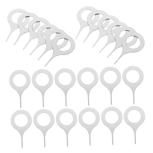 Operitacx 100 Piezas De Aguja para Extraer Tarjetas De Teléfono Móvil Adaptador De Tarjeta Sim Herramienta De Extracción De Pin De Sim Herramienta De Extracción De Pin De Sim Acero