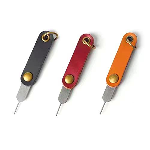 Surluoen 3 Piezas Expulsar Bandeja de Tarjeta SIM Herramienta de Llave de Aguja de Pin Abierto para TeléFono MóVil Universal Herramienta de ExtraccióN de Tarjeta SIM PortáTil