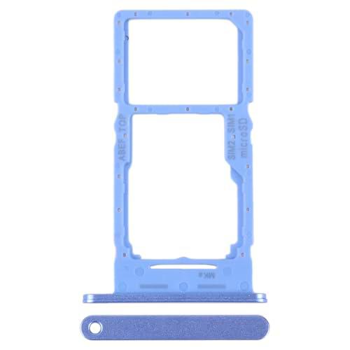 Repuesto compatible con Samsung Galaxy A25 5G SM-A256B A256B A256B Try Tray Bandeja alojamiento porta tarjeta SIM 1 + Ranura SIM 2 o zapata para lector de memoria Micro SD (azul)
