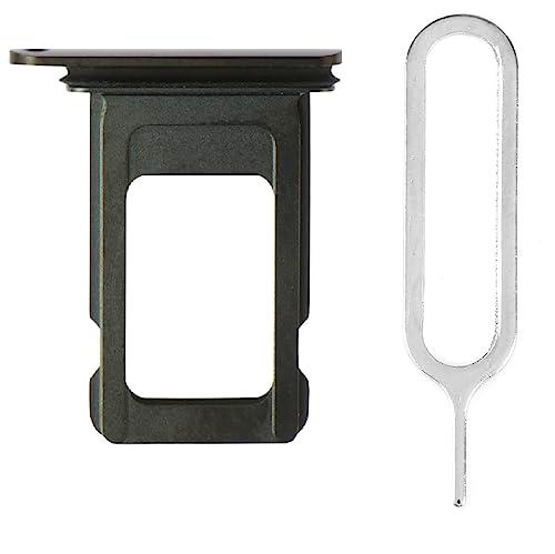 iReplaceParts - Bandeja SIM de repuesto con ranura doble para SIM con herramienta eyector de bandeja SIM para iPhone 11 Pro (5.8 pulgadas) y iPhone 11 Pro Max (6.5 pulgadas) (gris espacial)