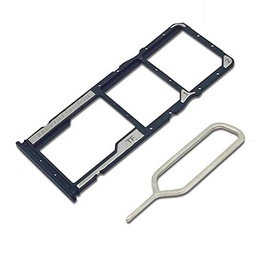 Eonpam Dual SIM Ranura para Xiaomi Redmi Note 11/Note 11s Reemplazo del Soporte de la Bandeja de la Tarjeta SIM + Sim Pin(Negro)