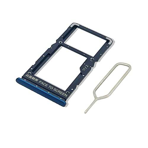 Eonpam Tarjeta SIM Bandeja para (Xiaomi Redmi Note 10 5G) Calidad Original Reemplazo Ranura Tarjeta SD Bandeja con Pin Tarjeta SIM(Azul)