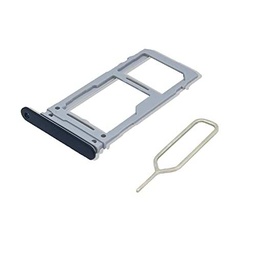 Eonpam Tarjeta SIM Bandeja para (Samsung Galaxy S9 / S9+ Plus) Calidad Original Reemplazo Ranura Tarjeta SD Bandeja con Pin Tarjeta SIM(Negro)