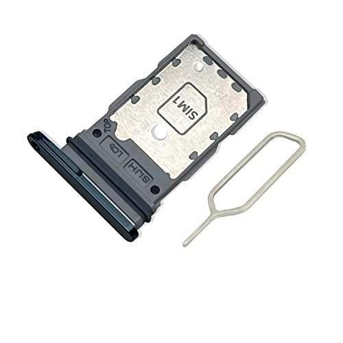 Eonpam Reemplazo Original de la Bandeja de la Ranura de la Tarjeta SIM Dual para (Samsung Galaxy S22 Ultra 5G) Incl SIM Pin (Verde)
