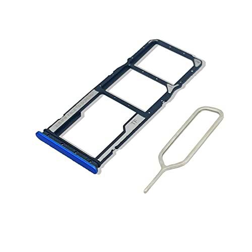 Eonpam Tarjeta SIM Bandeja para (Xiaomi Redmi 9C) Calidad Original Reemplazo Ranura Tarjeta SD Bandeja con Pin Tarjeta SIM(Azul)