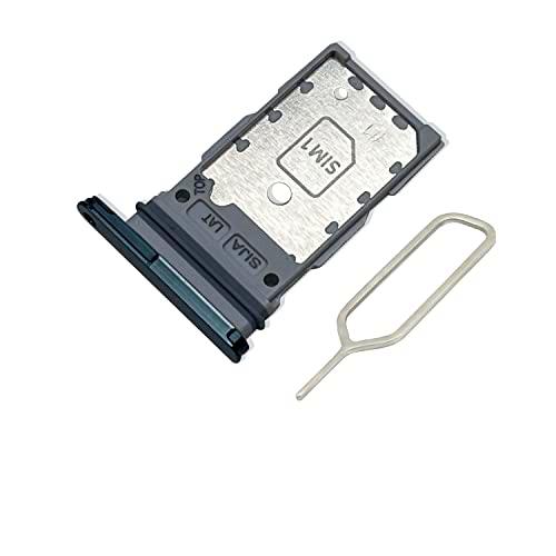 Eonpam Original DUAL SIM ranura para tarjeta Bandeja titular reemplazo para (Samsung Galaxy S22/S22+) Incl SIM Pin (verde)