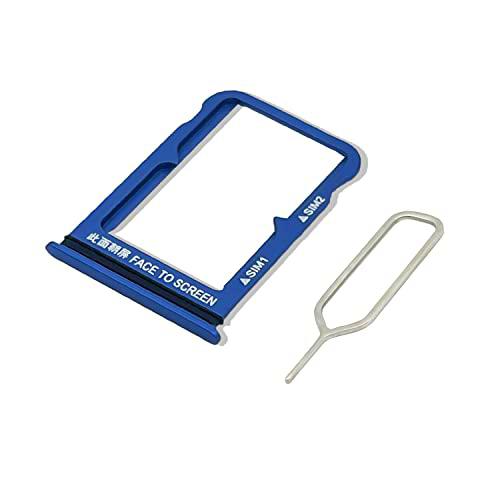 Eonpam Tarjeta SIM Bandeja para (Xiaomi Mi 8) Calidad Original Reemplazo Ranura Tarjeta SD Bandeja con Pin Tarjeta SIM(Azul)